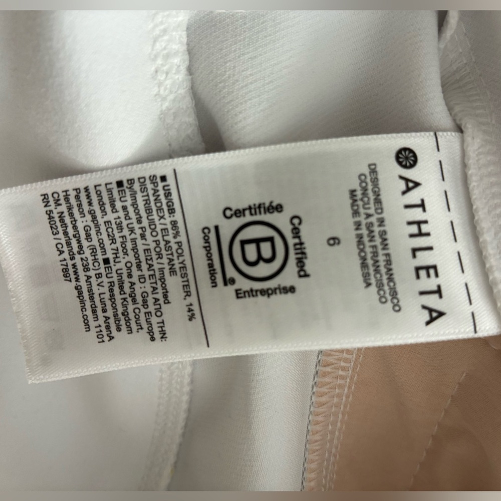 Athleta Endless Pant White size 6 - Picture 8 of 8